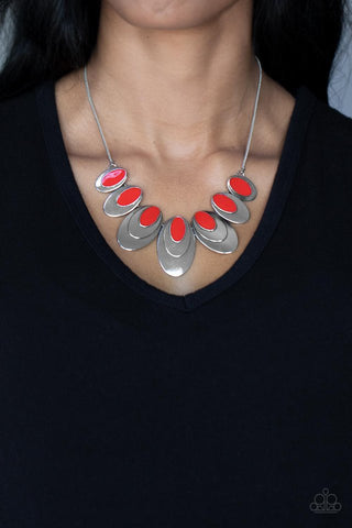 Paparazzi Endless Eclipse - Red Necklace