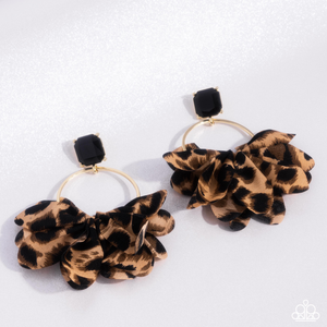 COMING SOON Paparazzi Charming Cheetah - Gold Earrings