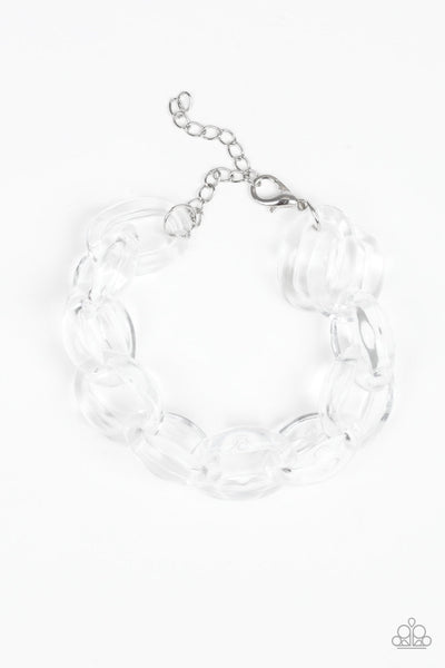 Paparazzi Ice Queen Necklace& Ice Ice Baby Bracelet White Set