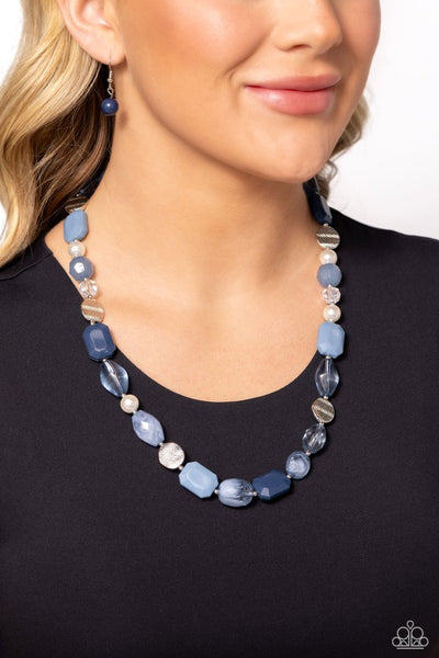 Paparazzi Nautical Sunset - Blue Multi Necklace