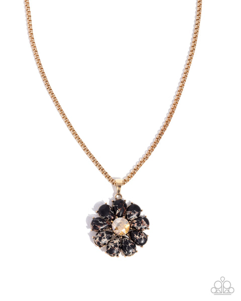 Paparazzi Creative Caliber Necklace, Prairie Protection Bracelet & Obsessed Operation Earrings Black (3 pieces) Set