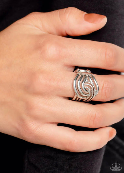 Interlocked Insignia Silver Ring