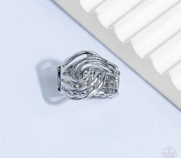 Interlocked Insignia Silver Ring