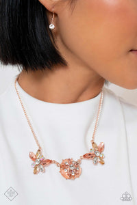 Paparazzi Soft-Hearted Series - Rose Gold Necklace