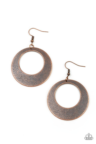 Paparazzi Outer Plains Copper Earrings