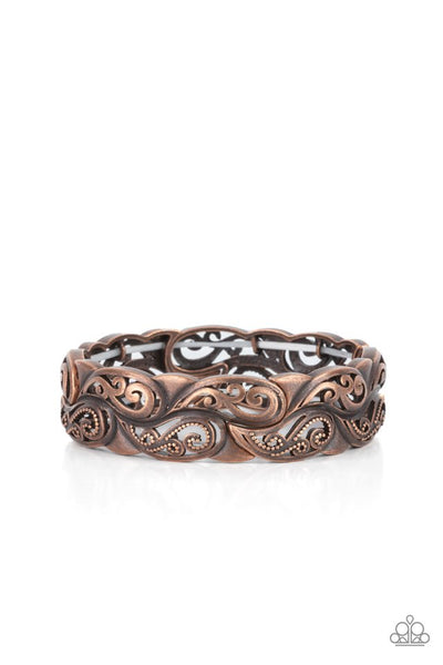 Paparazzi Paisley Portico Bangle Copper Bracelet