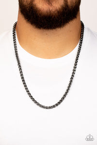 Paparazzi Metro Monopoly - Black Urban Necklace