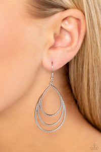 Trendy TIER-Drops - Silver Earrings