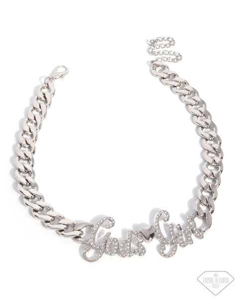 COMING SOON Paparazzi Shimmery Self-Worth Necklace White
