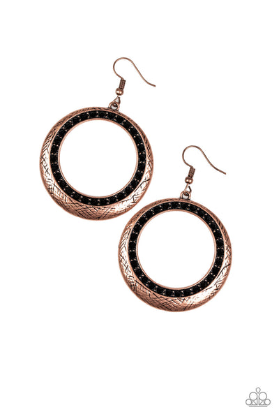 Paparazzi Go-Go Glow Earrings Copper