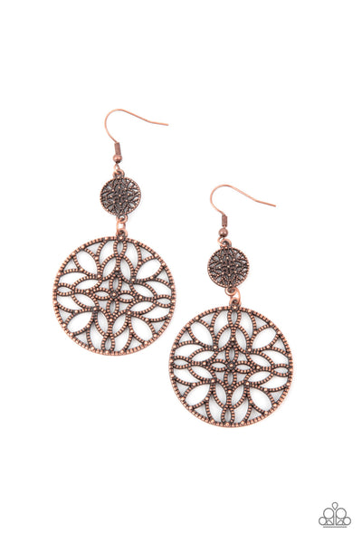 Paparazzi Mandala Eden Earrings Copper