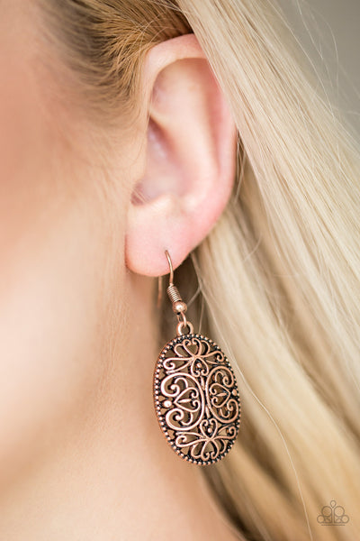 Paparazzi Wistfully Whimsical Copper Earrings