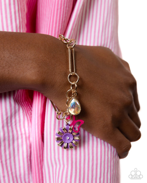 Paparazzi Aerial Adventure Necklace and Aerial Accomplishment Bracelet Purple