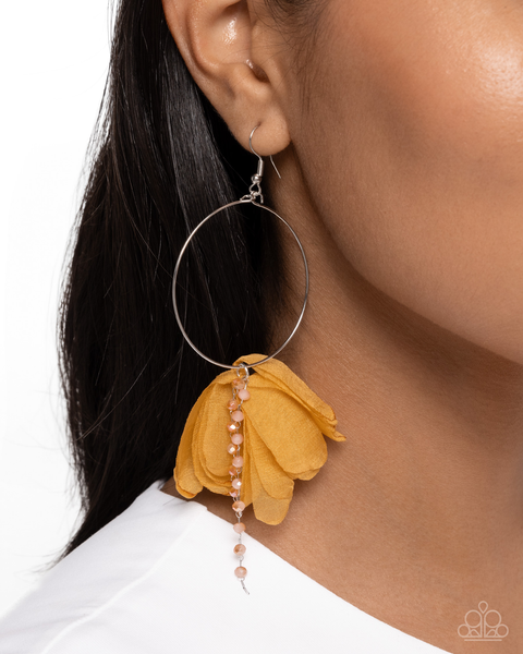 COMING SOON Paparazzi Perennial Perspective - Yellow Earrings