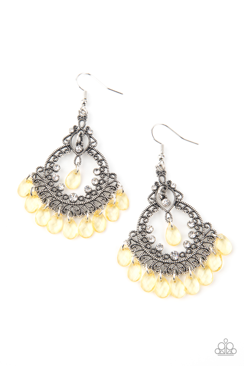 Paparazzi Lyrical Luster - Yellow Earrings