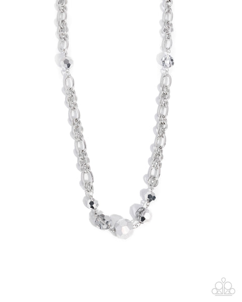 Paparazzi Prismatic Pick-Me-Up - Silver Necklace