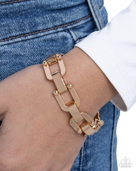 COMING SOON Paparazzi Self-Assured Statement Bracelet Gold