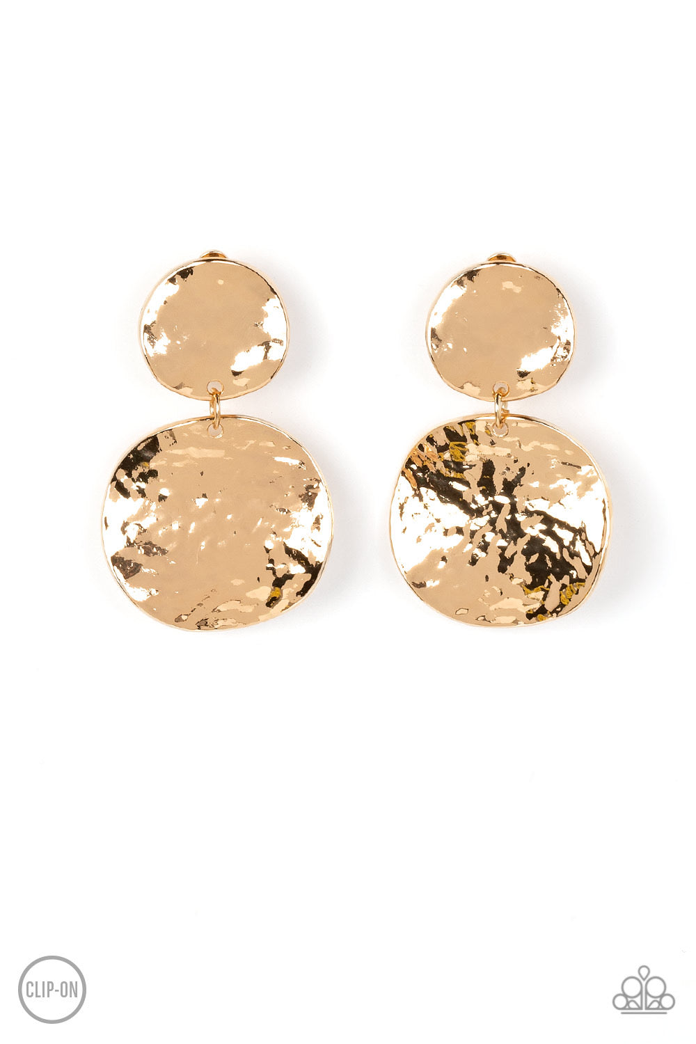 Paparazzi Rush Hour - Gold Clip on Earrings