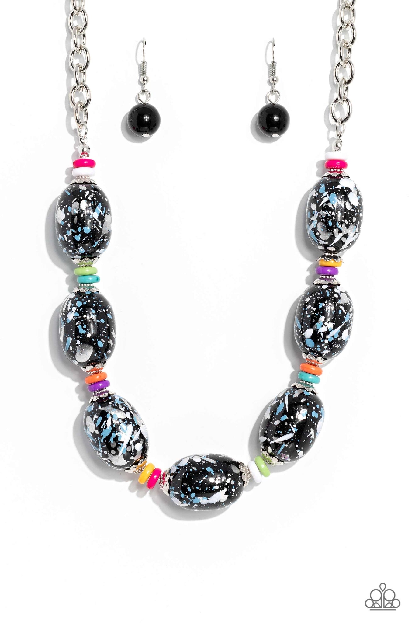 Paparazzi No Laughing SPLATTER - Multi Necklace