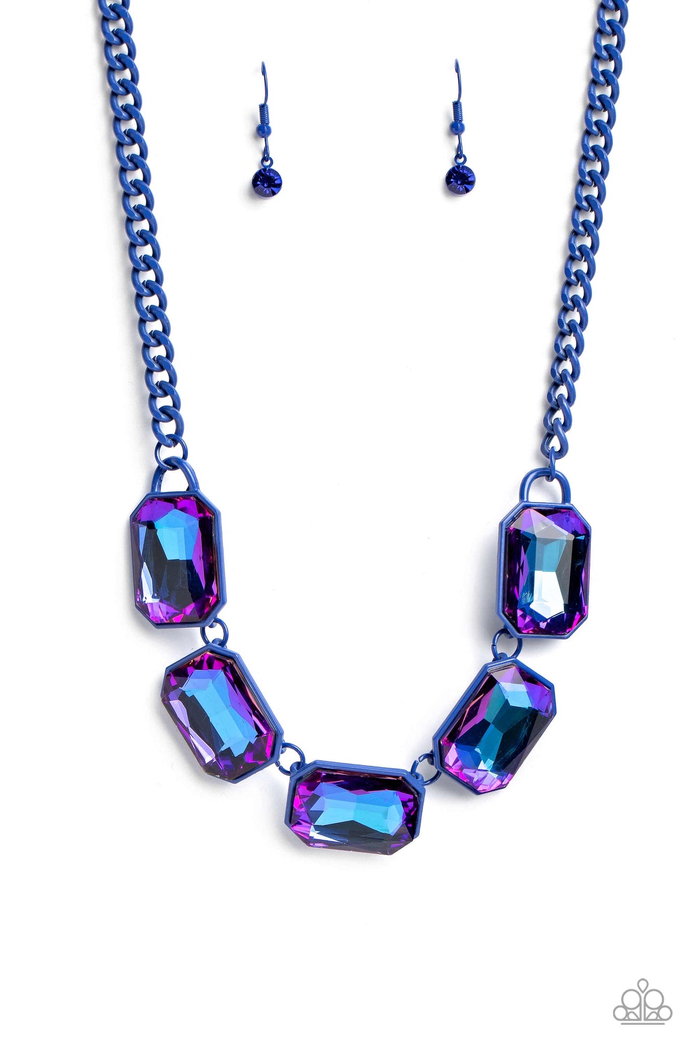 Paparazzi Emerald City Couture - Blue UV Necklace