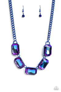 Paparazzi Emerald City Couture - Blue UV Necklace