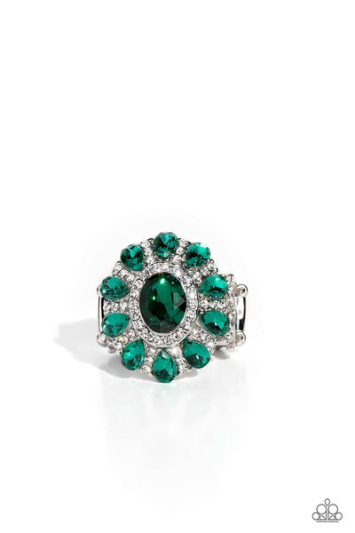 Paparazzi GLIMMER and Spice - Green Ring