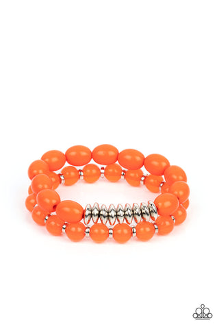 Paparazzi La Vida Vacation - Orange Bracelet