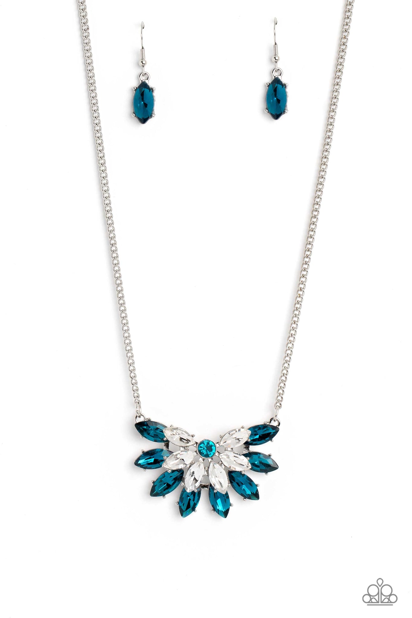 Paparazzi Frosted Florescence - Blue Necklace