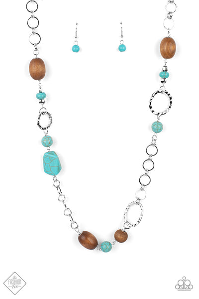 Paparazzi Prairie Reserve - Blue Necklace