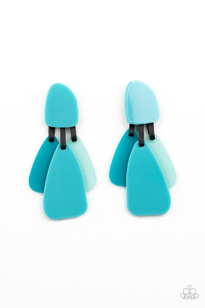 Paparazzi All FAUX One - Blue Earrings