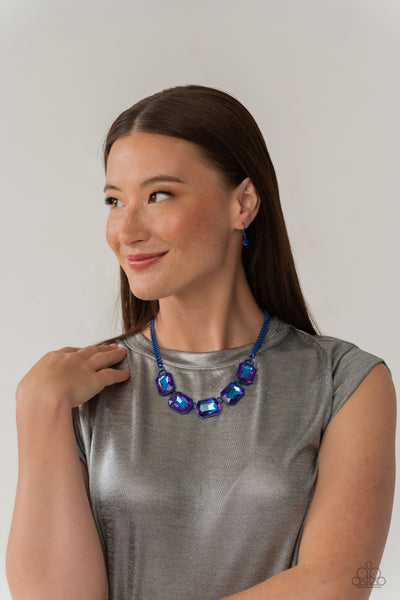 Paparazzi Emerald City Couture - Blue UV Necklace