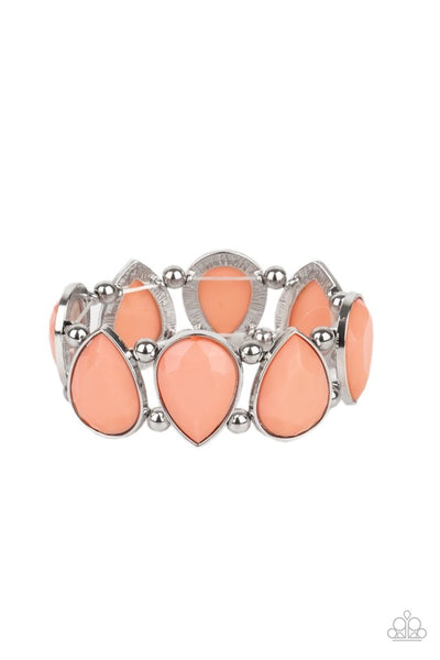 Paparazzi Flamboyant Tease - Orange Bracelet