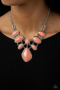 Paparazzi Dreamily Decked Out - Orange Necklace
