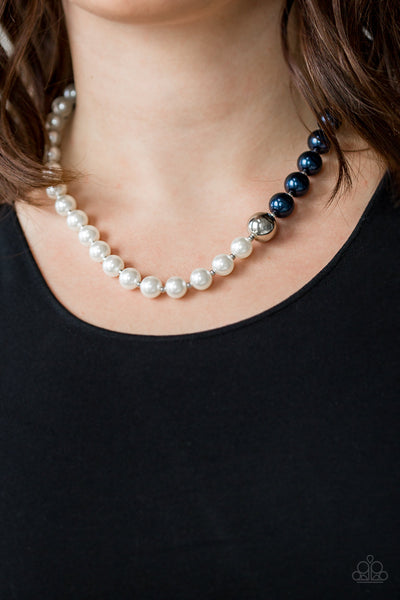 Paparazzi 5th Avenue A-Lister - Blue Pearl Necklace