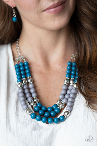 Paparazzi BEAD Your Own Drum - Blue Necklace