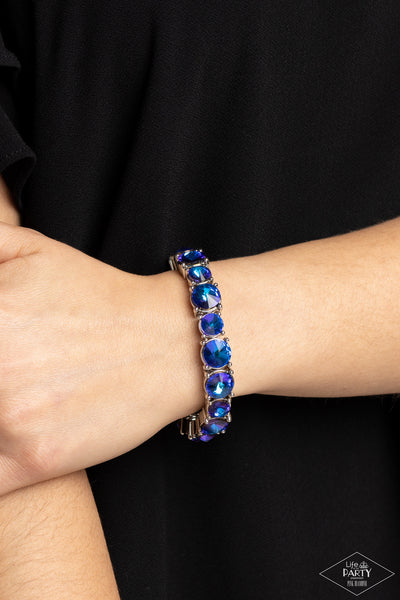 Born To Bedazzle - Oil Spill Blue Bracelet