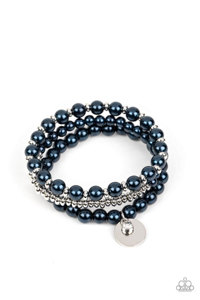 Paparazzi Pearly Professional - Blue Pearl Bracelet