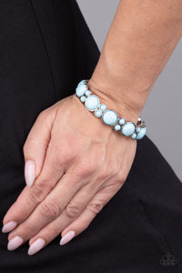 Paparazzi Bubbly Belle - Blue Bracelet