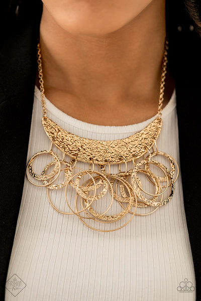 Paparazzi Metro Eclipse Gold Necklace