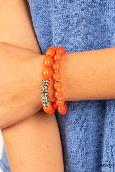 Paparazzi La Vida Vacation - Orange Bracelet