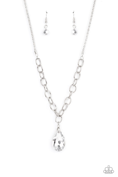 Paparazzi Mega Modern - Silver Necklace