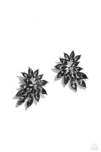 Paparazzi Fire Hazard - Silver Earrings