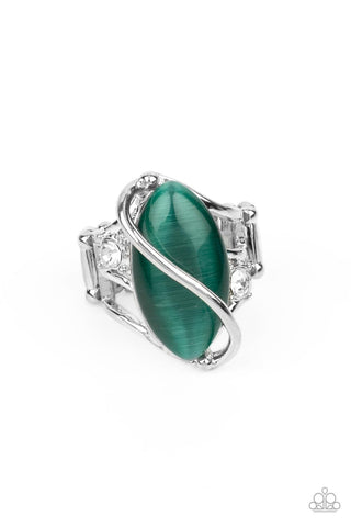 Paparazzi Enlightened Elegance - Green Ring