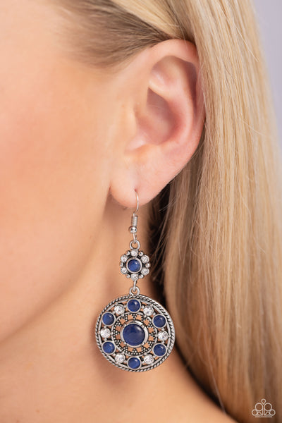 Paparazzi Party at My PALACE - Blue Earrings