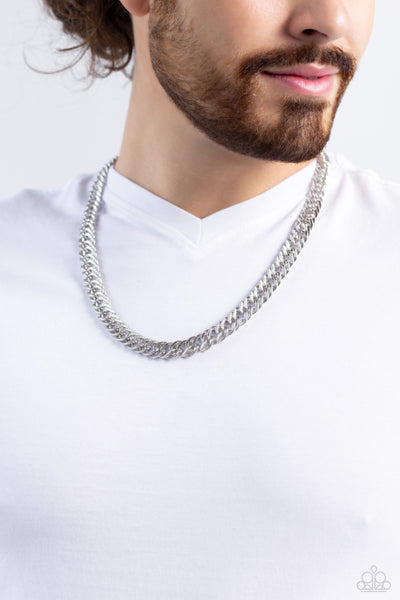 Paparazzi In The END ZONE - Urban Silver Necklace