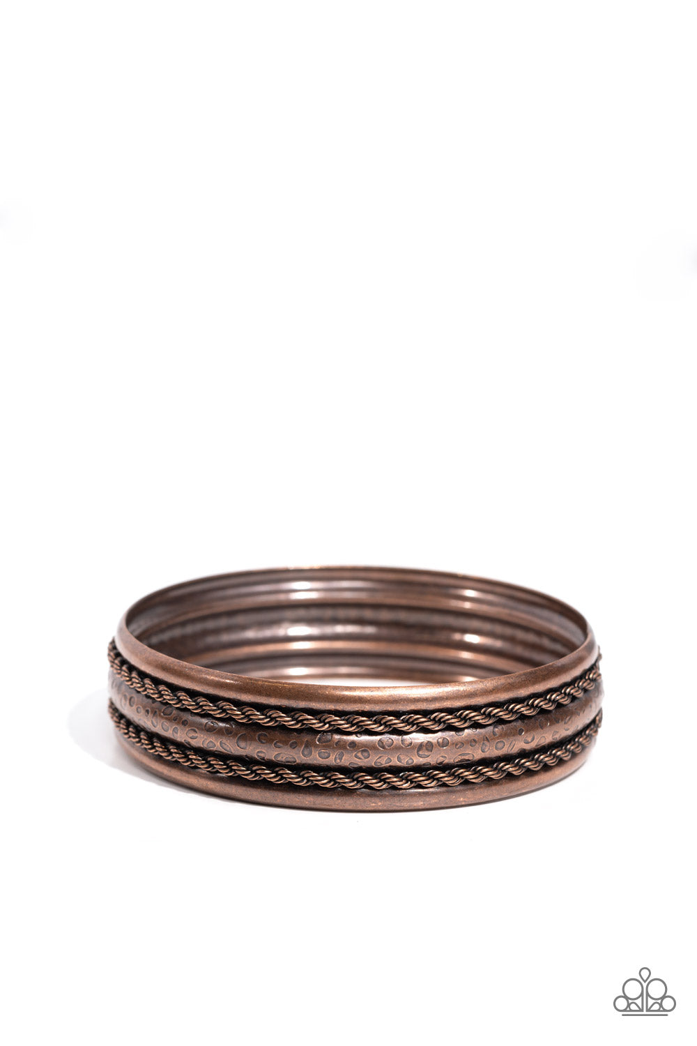 Paparazzi Off Road Relic - Copper Bangle Bracelet