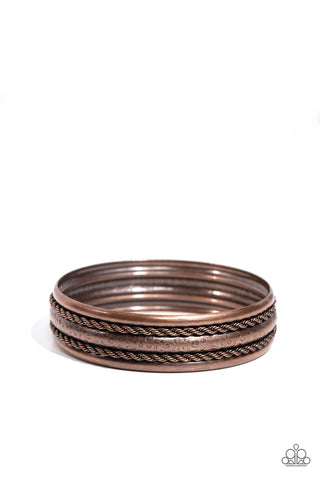 COMING SOON Paparazzi Off Road Relic - Copper Bangle Bracelet