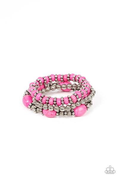 Paparazzi Take by SANDSTORM - Pink Bracelet