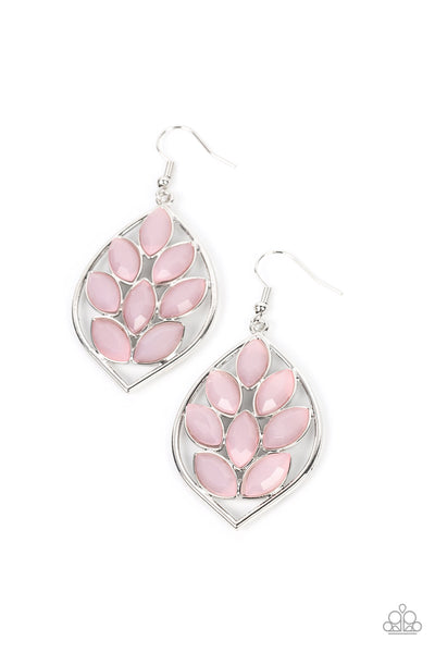 Paparazzi Glacial Glades - Pink Earrings