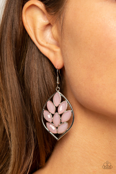 Paparazzi Glacial Glades - Pink Earrings